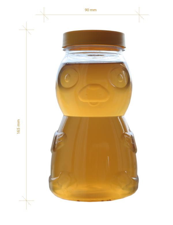 Borcan plastic ursulet (720 ml)